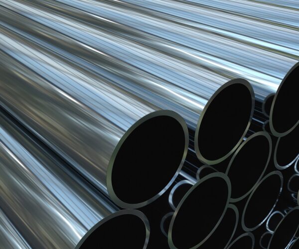 Metal tubes. 3D illustration. render